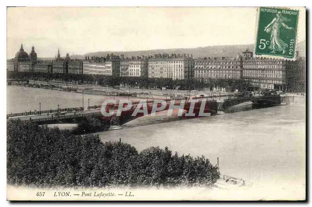 LYON — Pont Lafayette — L.L. — n° 457 - Frente