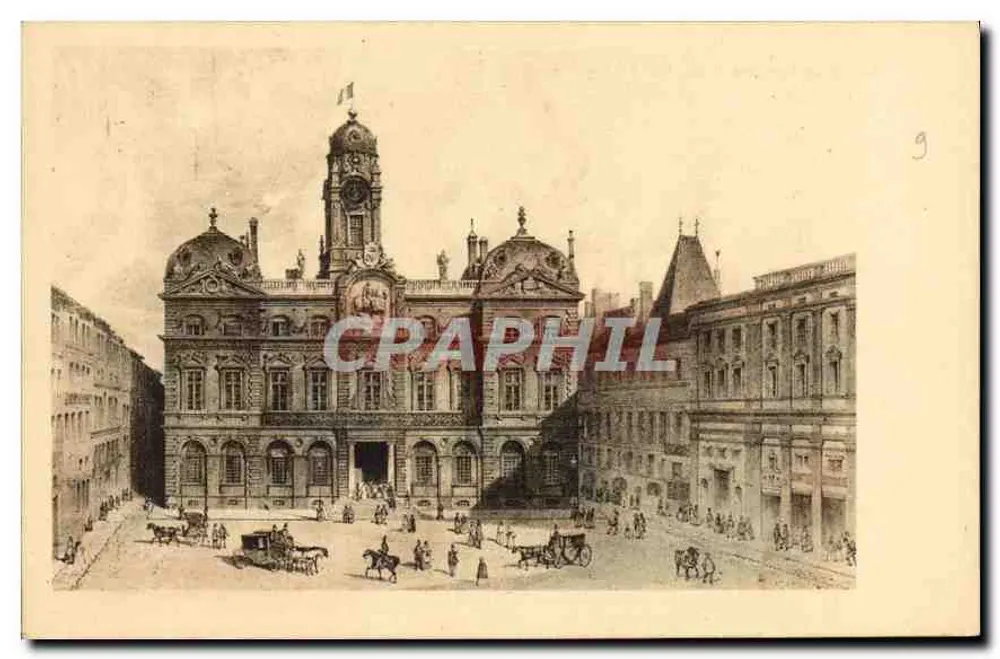 Lyon (Rhône) — Hotel de Ville — Vieux Lyonnais de 1550 à 1800 — V° Belin, fotógrafo litográfico francês - Frente