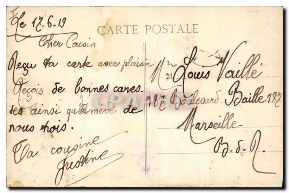 LYON — Praça dos Terreos — E.R. - Verso