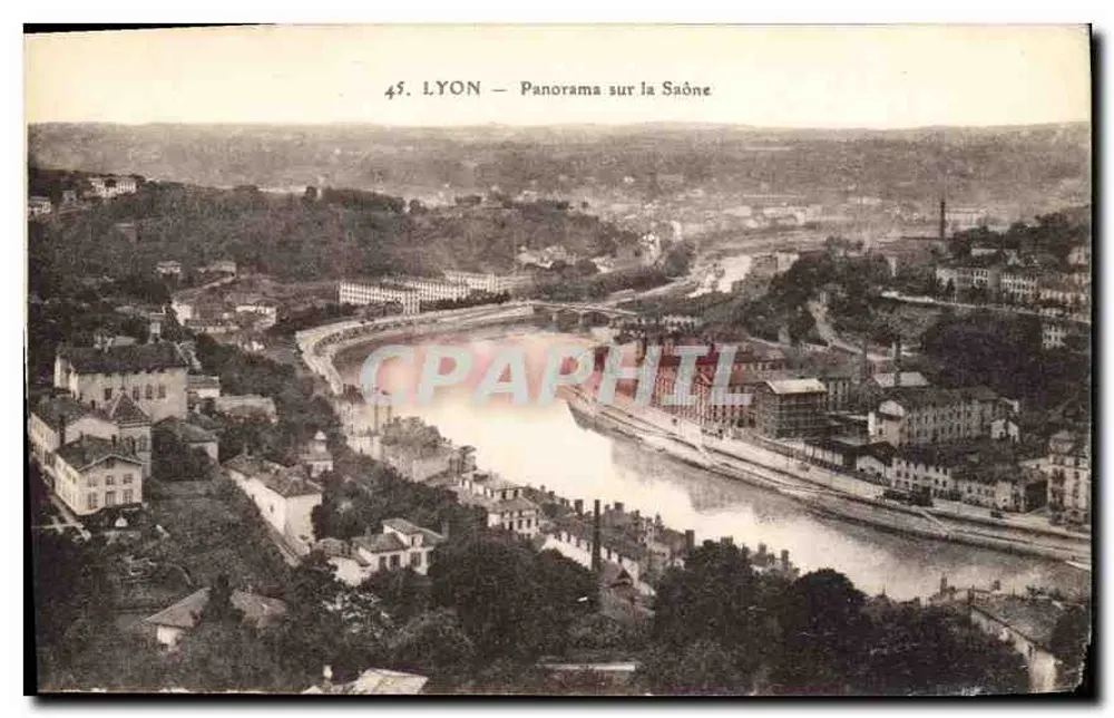 LYON — Panorama sobre a Saône - Frente