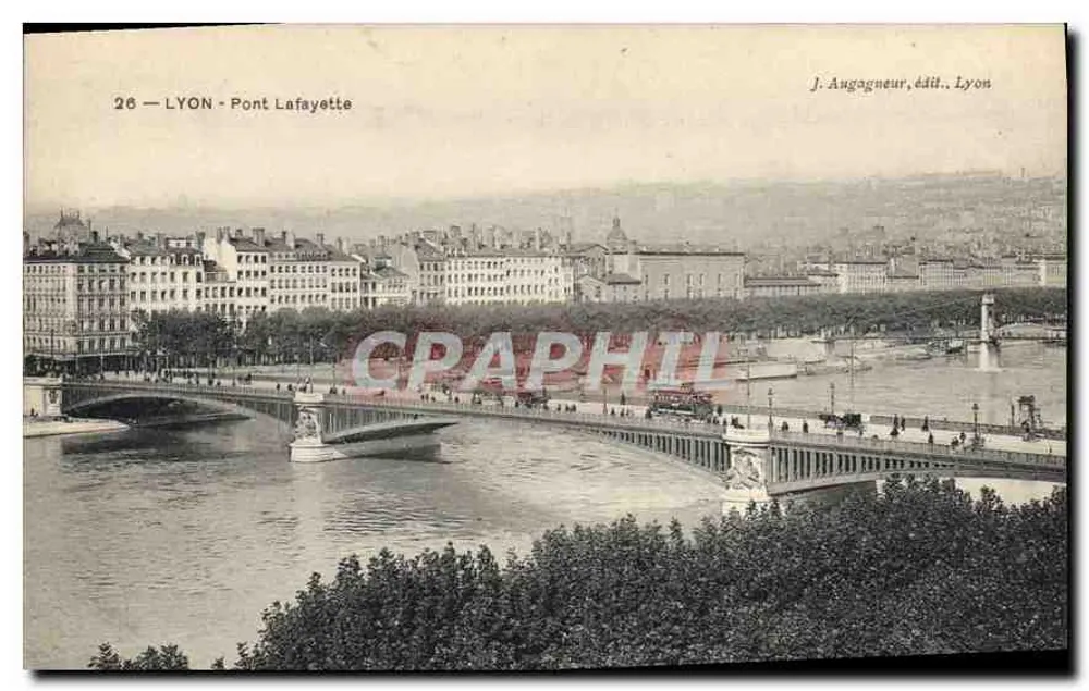 LYON - Ponte Lafayette — J. Augagneur, editor, Lyon, n°26 - Frente