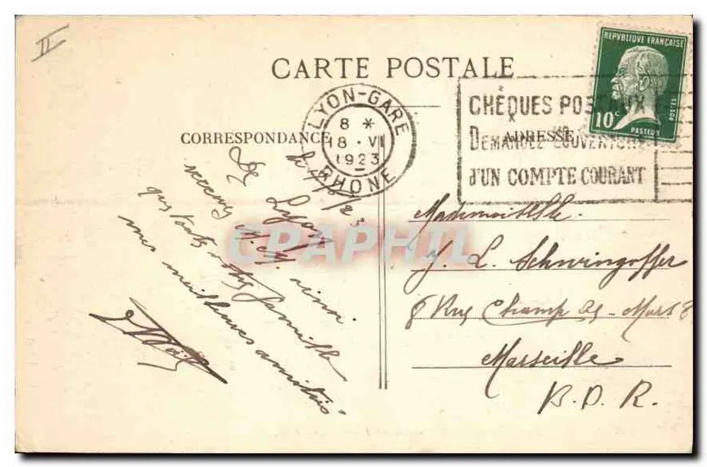 LYON — Pont Lafayette und Fourvière-Hügel — E.R. - Rückseite