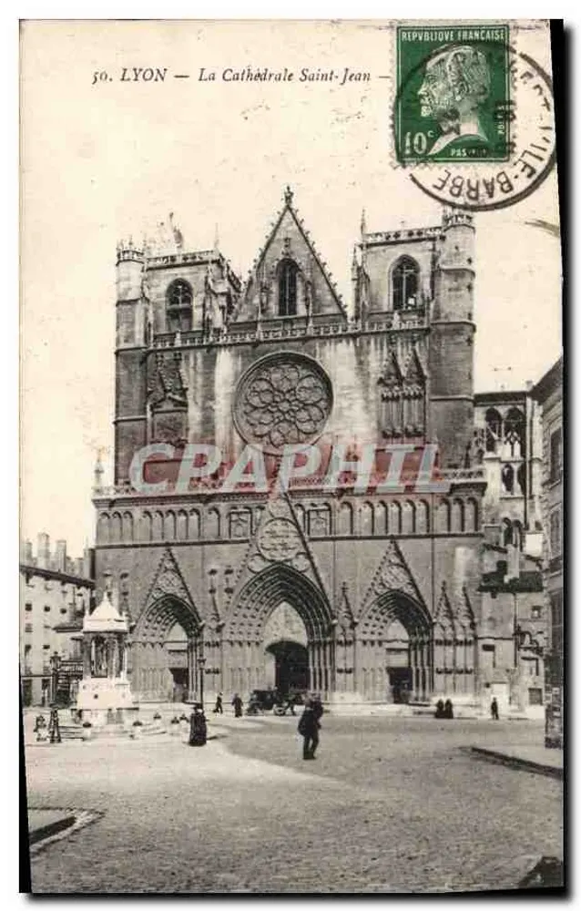 LYON — A Catedral de São João — editor não visível, n° de série 50 - Frente