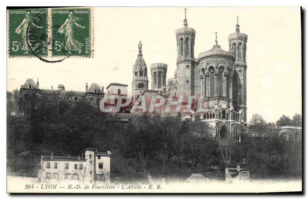 LYON — N.-D. de Fourvières — A Abside — E. R. — n° 264 - Frente