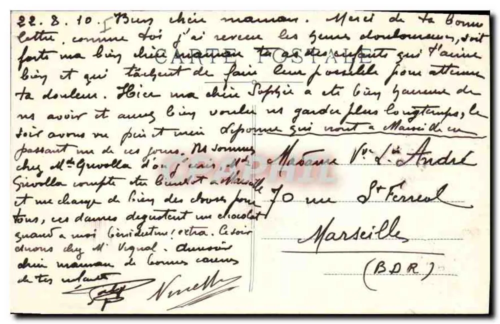 LYON — N.-D. de Fourvières — A Abside — E. R. — n° 264 - Verso