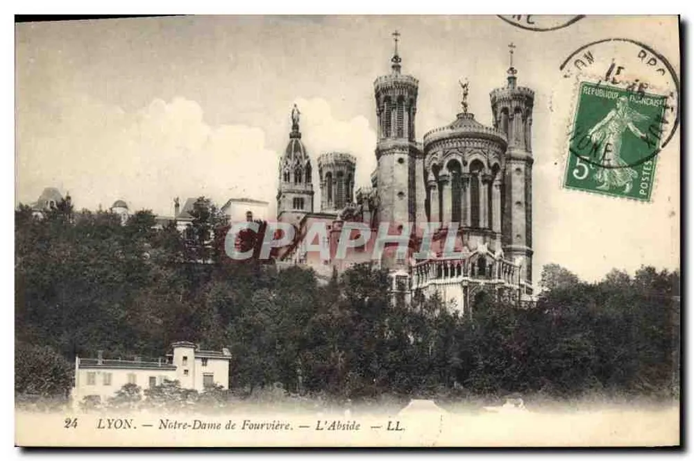 LYON — Nossa Senhora de Fourvière — A Abside — LL. - Frente