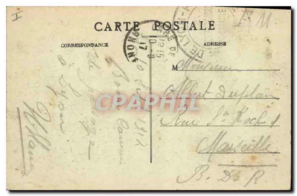 LYON — Nossa Senhora de Fourvière — E. R. n°60 - Verso