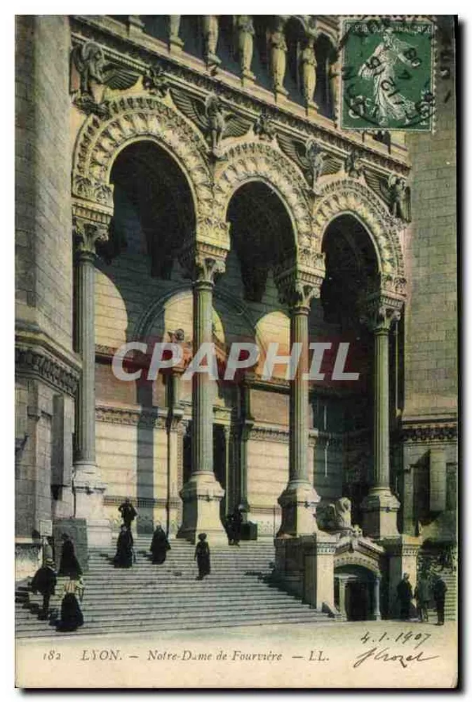 LYON. — Notre-Dame de Fourvière — LL. — J. Crozet - Recto