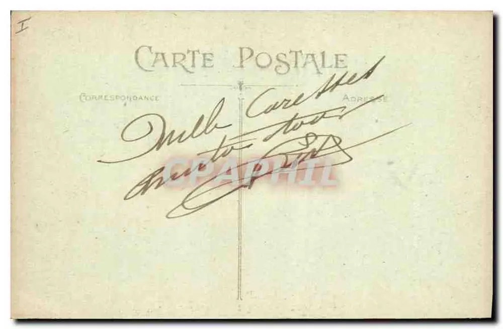 Lyon — Pont de la Guillotière - Das Hôtel-Dieu — Verlag Carrier, abgegeben - Rückseite