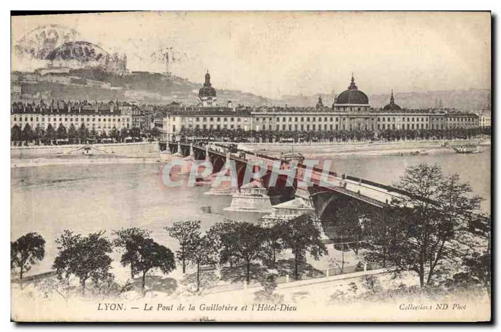 LYON. — Die Guillotière-Brücke und das Hôtel-Dieu — Collections ND Phot - Vorderseite