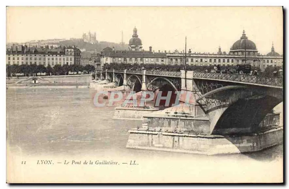 LYON — O Ponte da Guillotière — LL. - Frente