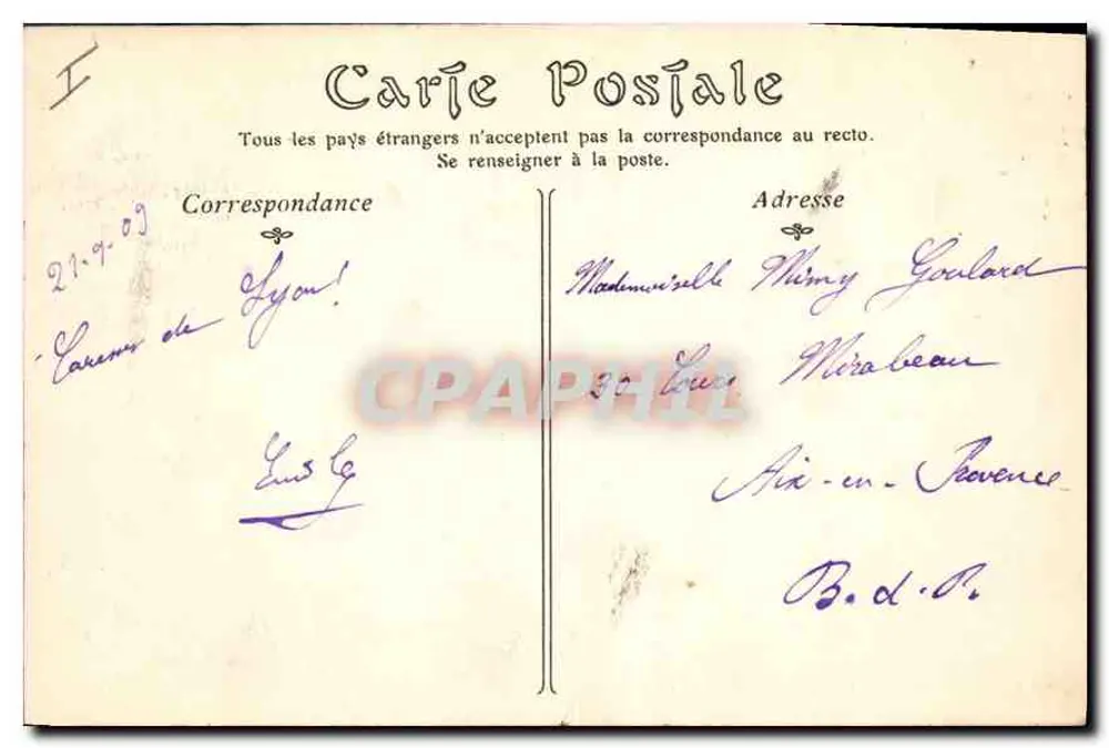 LYON — O Ponte da Universidade — editor Lévy, n° 137 - Verso