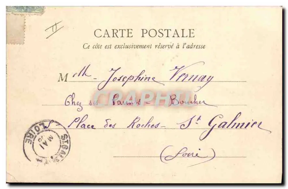 Lyon — O Ponte da Mulatière — B. F., PARIS, n° 560 - Verso