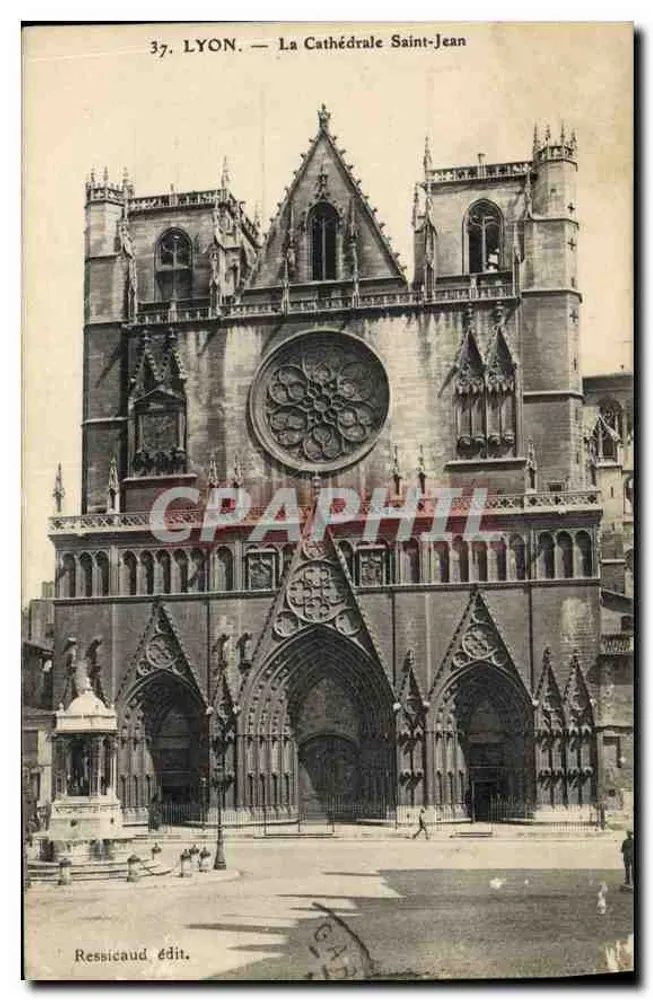 LYON — A Catedral São João — Ressicaud édit. n°37 - Frente