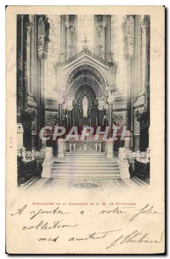 Heiligtum der Basilika Notre-Dame de Fourvière — Lyon, Frankreich - Vorderseite
