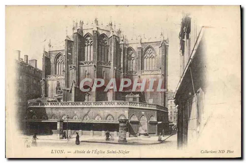 LYON. — Abside della Chiesa di San Nizier — Collezioni ND Phot - Recto
