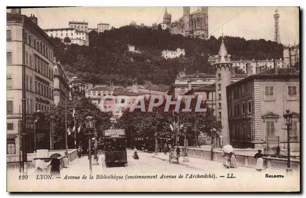 LYON — Avenue de la Bibliothèque (früher Avenue de l'Archevêché) — LL. Selecta - Vorderseite