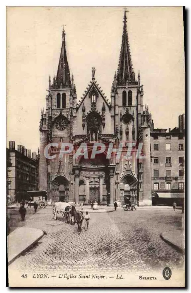 LYON — A Igreja de Saint-Nizier — Selecta, n°45 - Frente