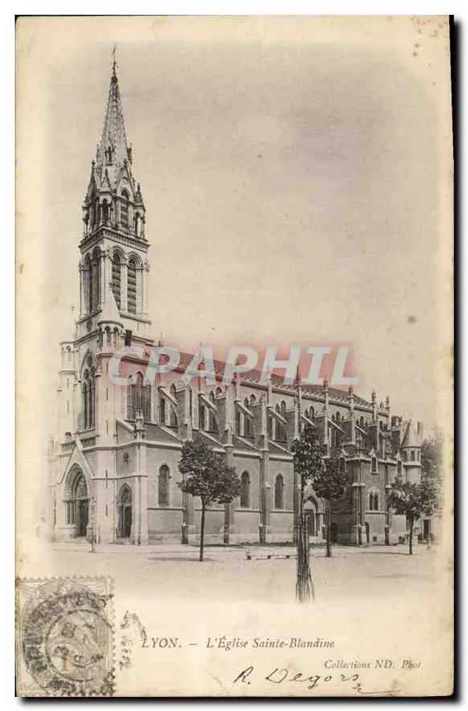 Lyon — A Igreja de Santa Blandina — R. Degors - Frente