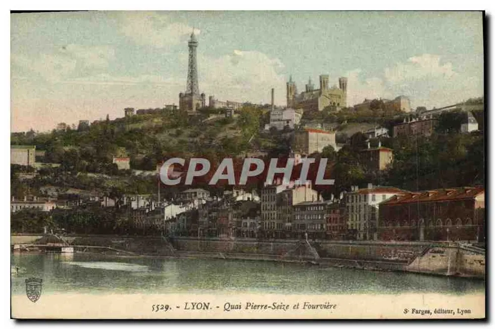 LYON - Quai Pierre-Seize et Fourvière — S. Farges, éditeur, Lyon, n° 5529 - Awers