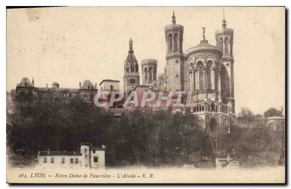LYON — Nossa Senhora de Fourvière — A Abside — E. R. n°264 - Frente