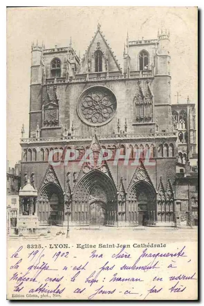 LYON - Igreja de São João Catedral — Edição Gilletta, fot. Niep - Frente