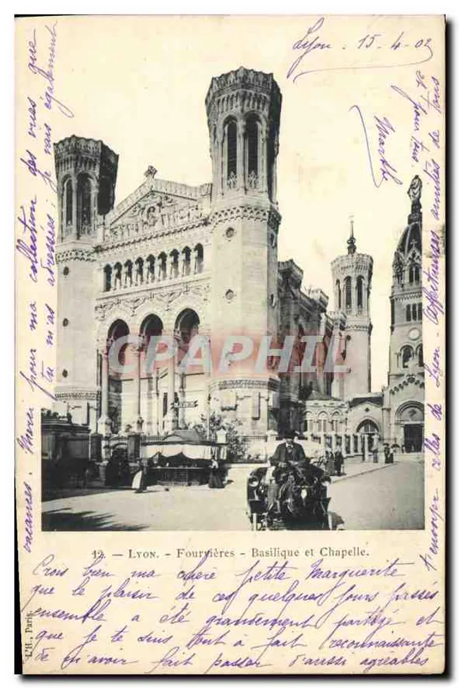 Lyon - Fourvières - Basílica e Capela - Frente