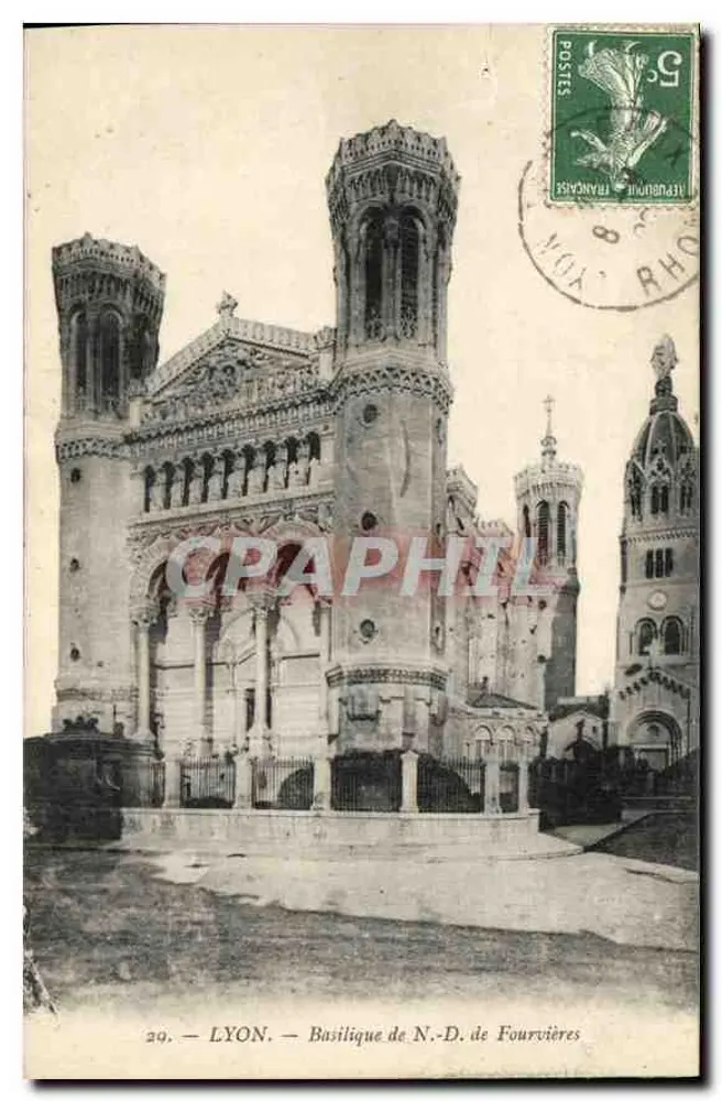 LYON — Basílica de N.-S. de Fourvières - Frente