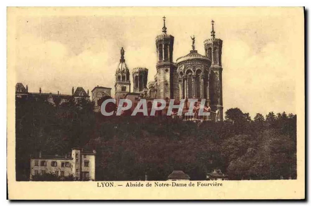 LYON — Abside de Notre-Dame de Fourvière - Frente