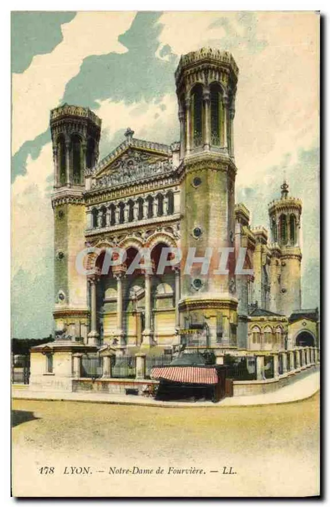 LYON — Nossa Senhora de Fourvière — LL. n° 178 - Frente