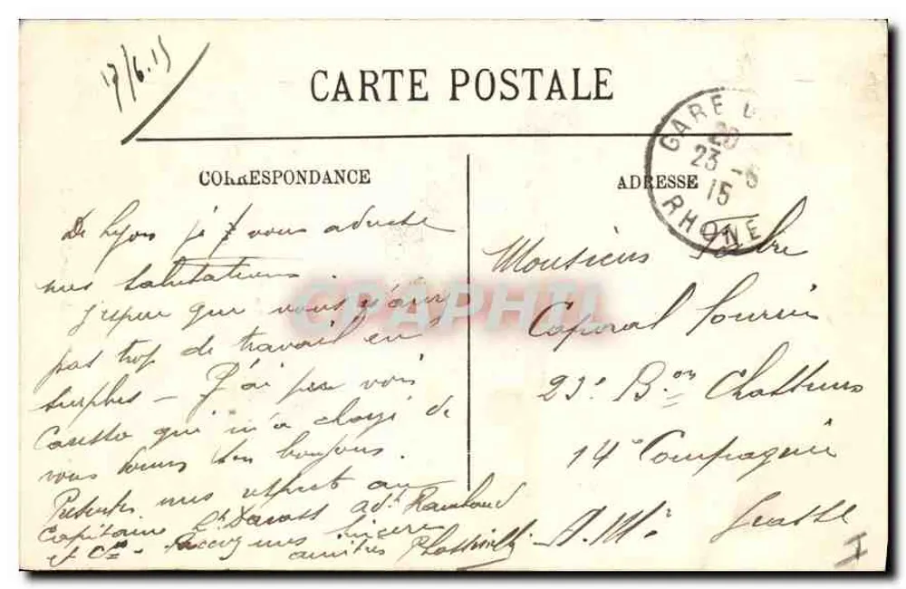 LYON — Nossa Senhora de Fourvière — LL. n° 178 - Verso