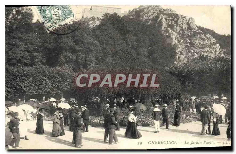 Cherbourg — O Jardim Público — LL. n°79 - Frente