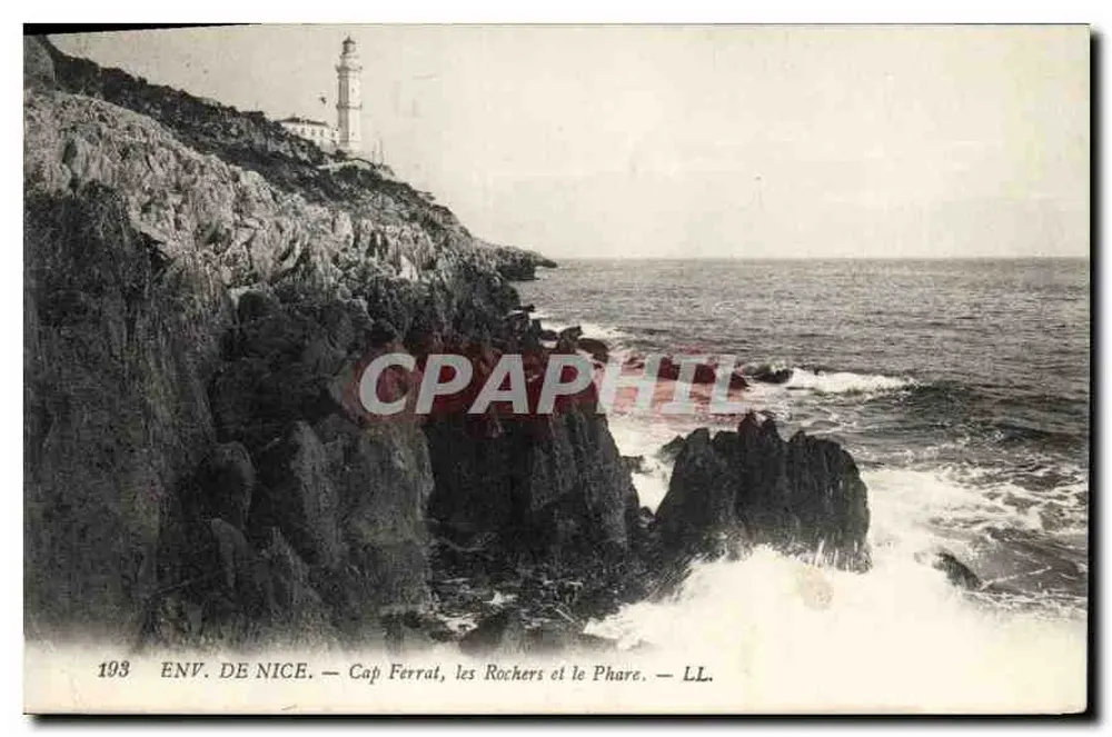 Env. de Nice — Cabo Ferrat, os Rochers e o Farol — LL. — N° 193 - Frente