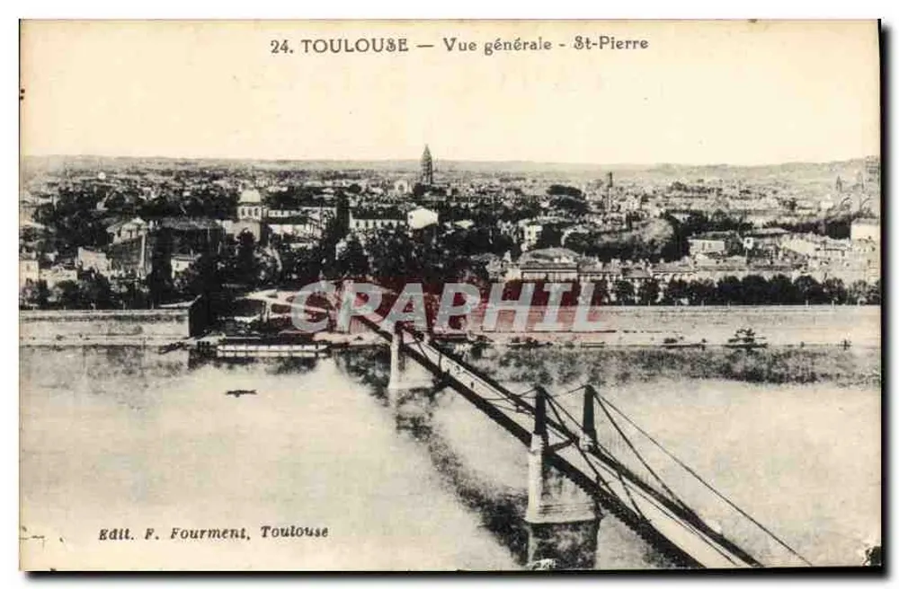 Toulouse — Visão geral - St-Pierre — Edit. F. Fourment, Toulouse - Frente