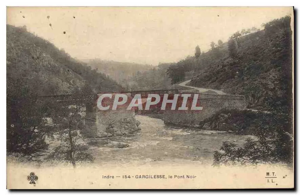 Indre — 154 - GARGILELSE, Most Czarny — M.T. / I.L. - Awers