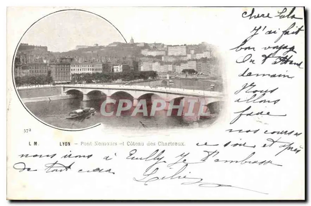 LYON — Pont Nemours und Côteau des Chartreux — L.M. n°372 - Vorderseite