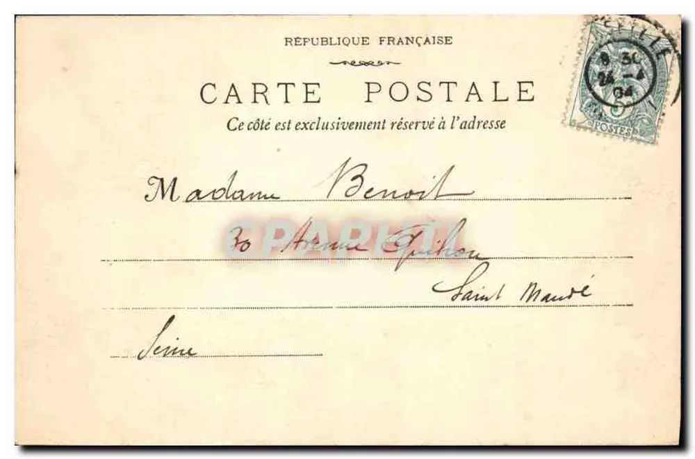 Marseille - Panorama tirado de N.D. de la Garde — Fototipia E. Lacon, 19, rue Thubaneau - Verso