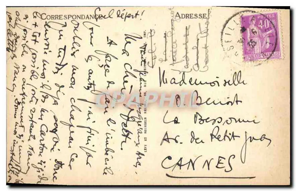 Marseille — Die Aufzüge der Notre-Dame de la Garde — LL n°17 - Rückseite