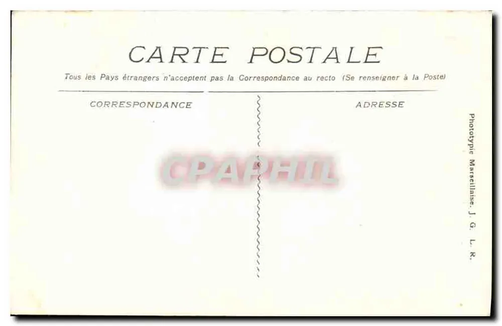 Marselha - Nossa Senhora da Guarda — editor Fototypie Marseilleline, n° 179 - Verso