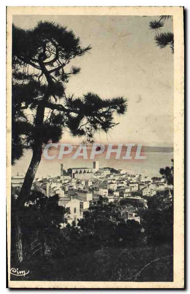 Cannes (A.M.) — O Mar — O Mont Chevalier — Hélocravure G. Dier Macón - Frente