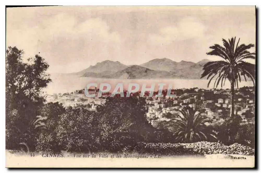 CANNES - Blick auf die Stadt und die Berge - SELECTA - Vorderseite