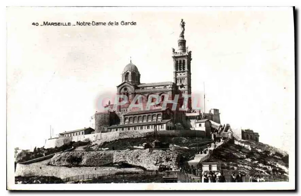 Marselha — Nossa Senhora da Guarda — Edições La Fleur de Lys, n°40 - Frente