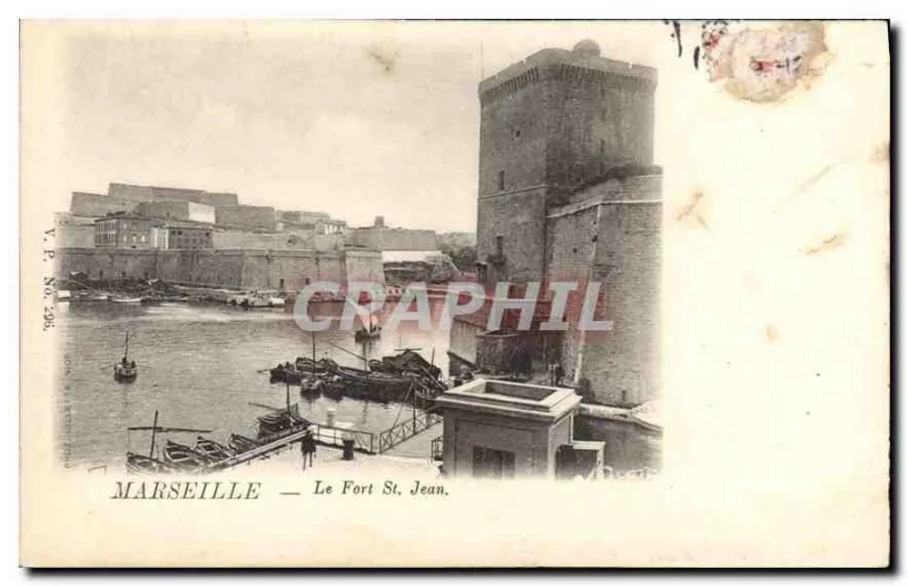 Marsiglia — Il Forte Saint Jean — Y.P. No. 296 - Recto