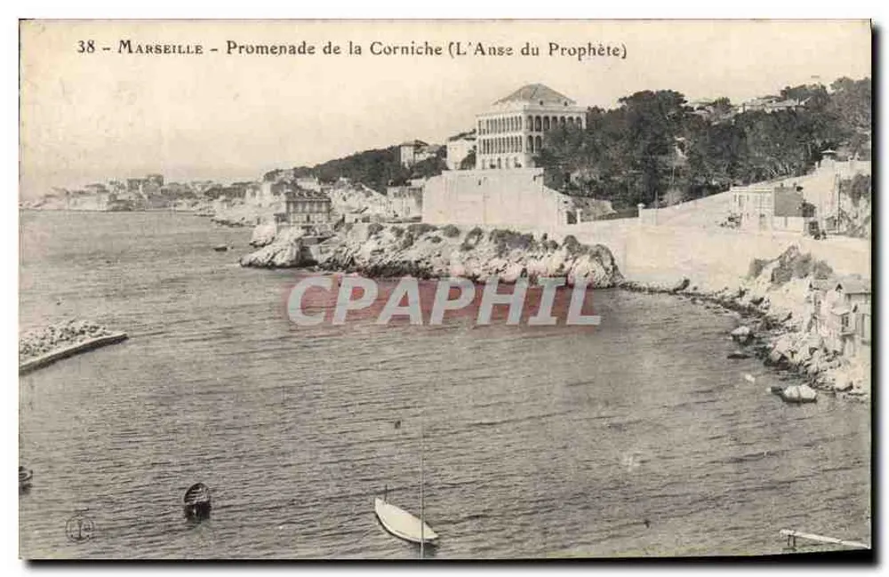 Marseille - Promenade de la Corniche (L'Anse du Prophète) — n° 38 - Anverso