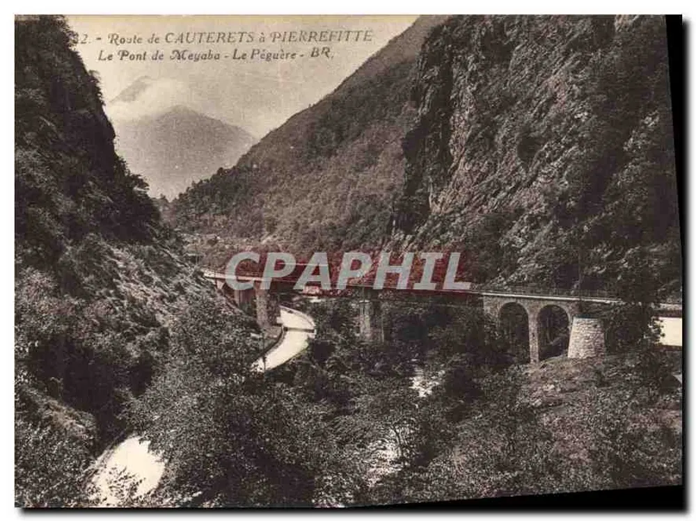 Route von Cauterets nach Pierrefitte - Die Brücke von Meyaba - Le Péguère - BR - Vorderseite