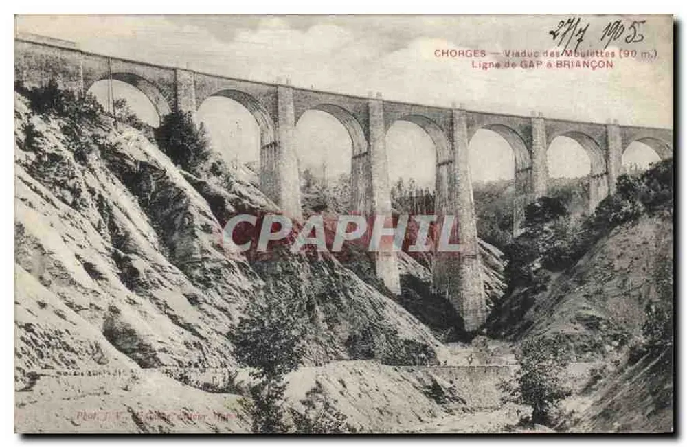 Chorges — Viaduc des Mbulettes (90 m.) — Linie von GAP nach BRIANÇON — Foto. J. V. — Chorges, Frankreich - Vorderseite