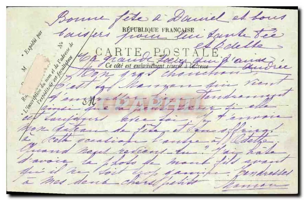 Le Havre — 'La Lorraine' bij de Kade — L.P. 39 - Achterkant