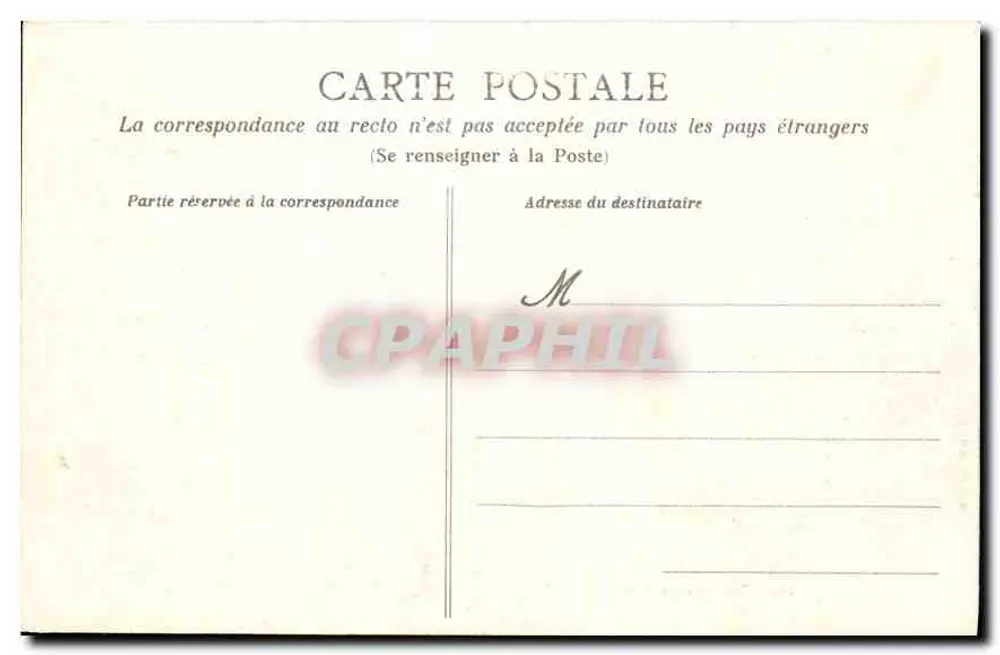 Dinan - O Porto e o Viaduto — Bilhete postal antigo n°230 — editor HLM - Verso