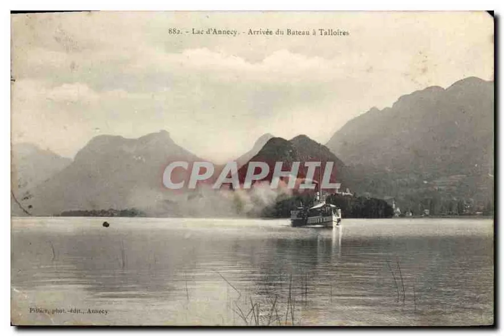 See Annecy — Ankunft des Bootes in Talloires — Veröffentlicht, fotografiert, Annecy, n° 882 - Vorderseite
