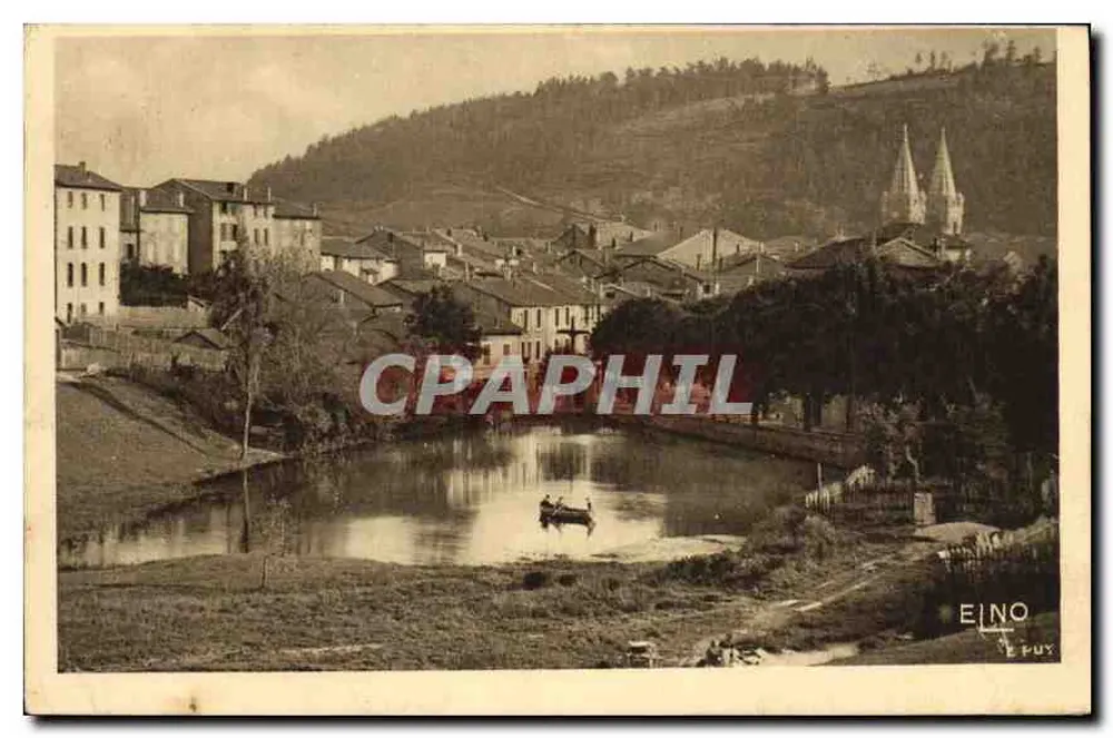 La Louvesc (Ardèche) — Zentraler Blick und See — Éditeur d'Art Margerit-Brémonde - Vorderseite